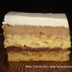 Csokoládés-mogyorós kocka