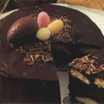 Csokoládés babapiskóta-torta