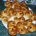 Lussekatter Luca macskája (svéd karácsonyi kalács)