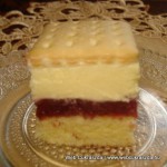 Málnás-vaníliás kekszes pite