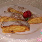 Főve sült túrós tekercs