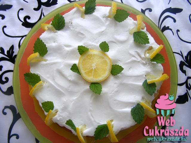 Sütés nélküli citromos torta