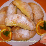 Töltött narancsos túrókifli