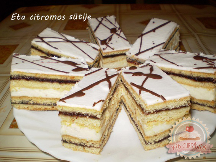 Citromos-szilvalekváros sütemény