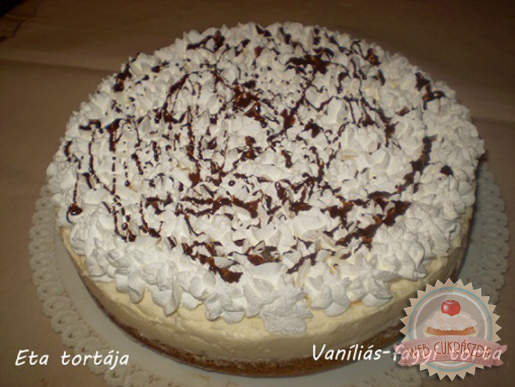 Vaníliás fagyi torta Eta módra