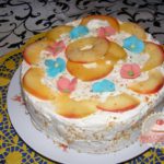Legyezőtorta almaszeletekkel