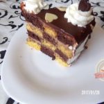 Csokis dominó torta