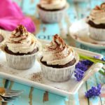 Whiskey krémes, csokoládés cupcake