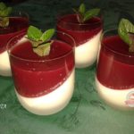 Málnás-kókuszos panna cotta Eta módra