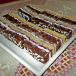 Tejszínes-lekváros szelet