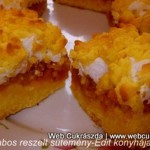 Almás-habos reszelt sütemény