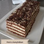 Kakaós mézes zserbó krémes